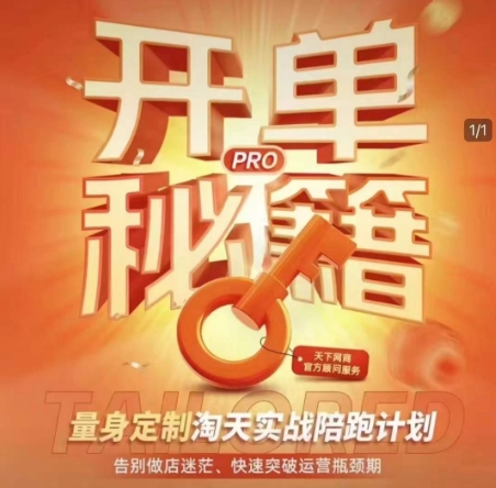 淘宝开单秘籍PRO，量身定制淘天实战陪跑计划，告别做店迷茫、快速突破运营瓶颈期(更新)-梦遥资源网