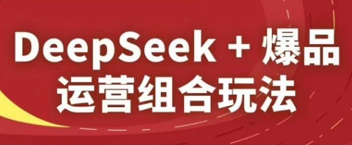 DeepSeek+爆品运营组合玩法，2025淘系精品课-梦遥资源网