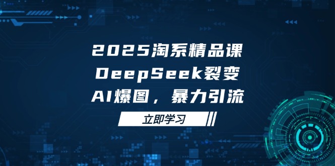 2025 淘系精品课，DeepSeek 裂变，AI 爆图，暴力引流-梦遥资源网